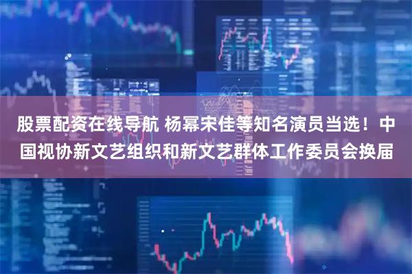 股票配资在线导航 杨幂宋佳等知名演员当选！中国视协新文艺组织和新文艺群体工作委员会换届